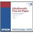 Epson 13" x 19" UltraSmooth Fine Art Paper - 25 Sheets